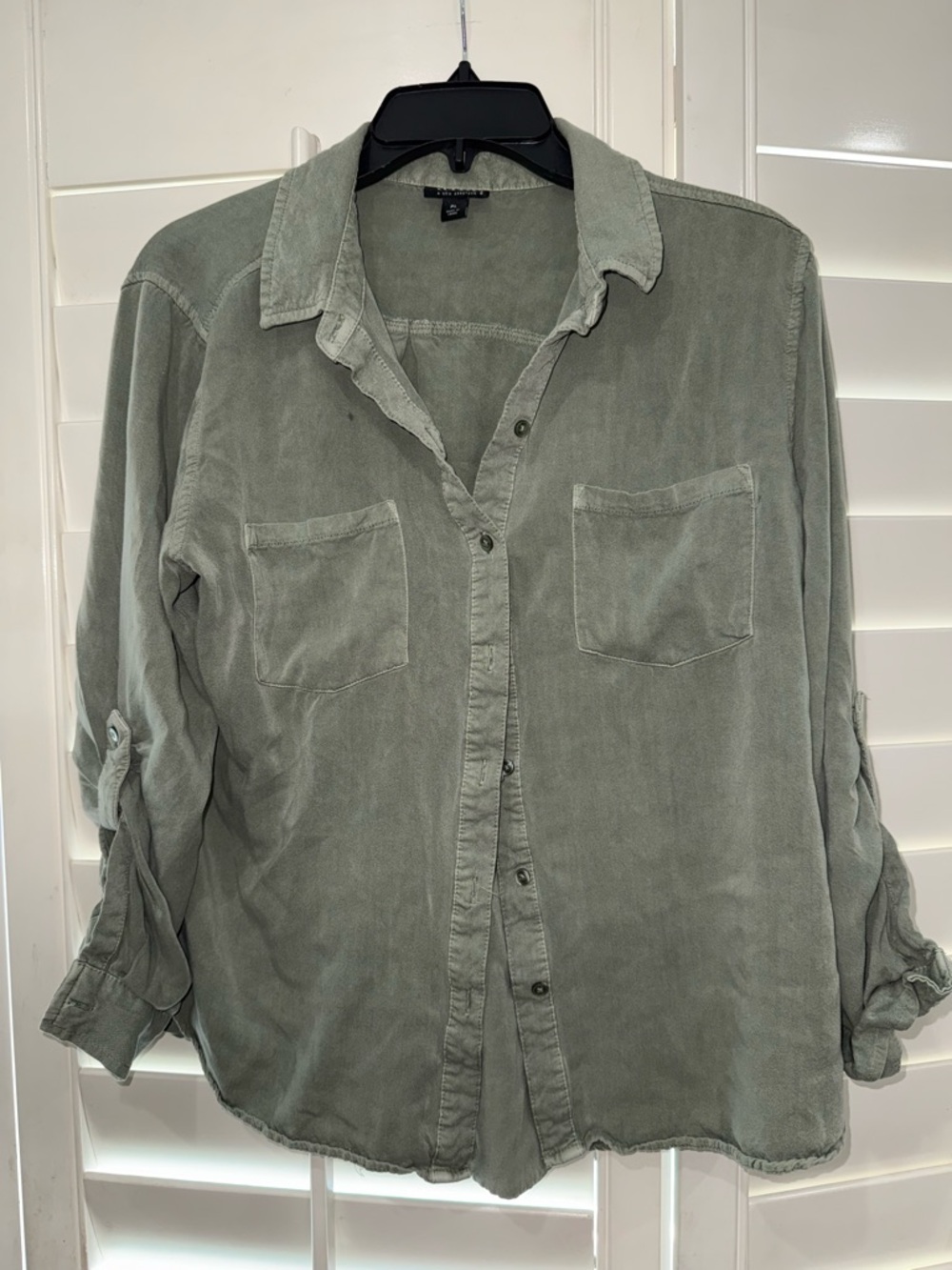 a.n.a Olive Green Women's Shirt